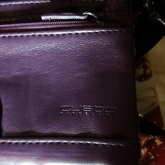 Gusto Barcelona Multi-color Sequin and Leather Cross Body Clutch - Picture 6 of 7